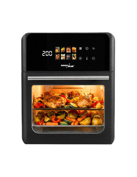 Greenblue Frytkownica Beztłuszczowa Air Fryer, Mocna 1800W, Pojemność 10L, 8 Programów, Akcesoria, Timer Gb950