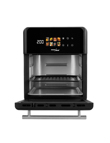 Greenblue Frytkownica Beztłuszczowa Air Fryer, Mocna 1800W, Pojemność 10L, 8 Programów, Akcesoria, Timer Gb950