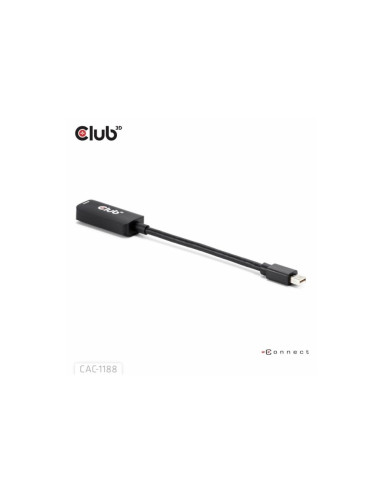 Club3D Cac-1188 Adapter Kablowy 0,09 M Mini Displayport Hdmi Czarny