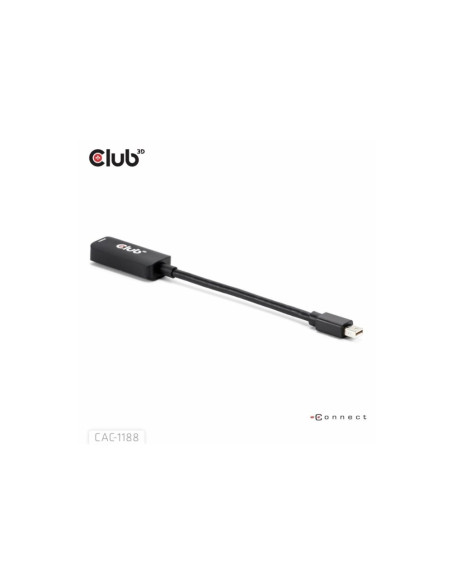 Club3D Cac-1188 Adapter Kablowy 0,09 M Mini Displayport Hdmi Czarny