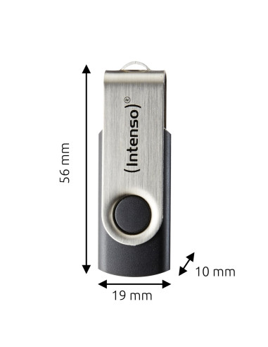 Intenso Usb 256Gb Office Line 3.2 Gen1 Silver-Black Pamięć Usb Usb Typu-A 3.2 Gen 1 (3.1 Gen 1) Czarny, Srebrny
