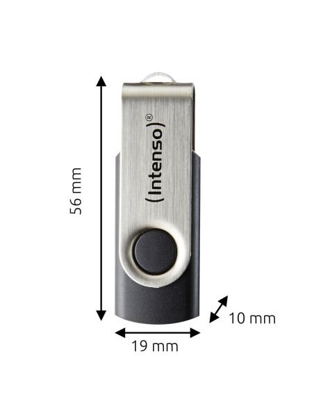 Intenso Usb 256Gb Office Line 3.2 Gen1 Silver-Black Pamięć Usb Usb Typu-A 3.2 Gen 1 (3.1 Gen 1) Czarny, Srebrny