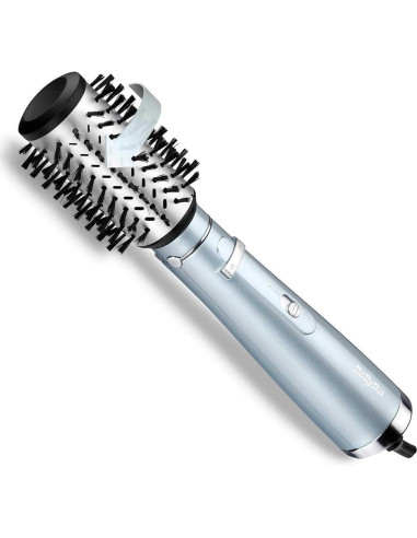 Babyliss Hydro-Fusion Hydro Fusion Air Styler Szczotka Z Gorącym Powietrzem Ciepły Kolor Aqua, Czarny, Metaliczny 700 W 2,5 M