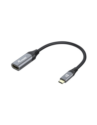 Equip 133492 Adapter Kablowy 0,15 M Usb Type-C Hdmi Czarny, Szary