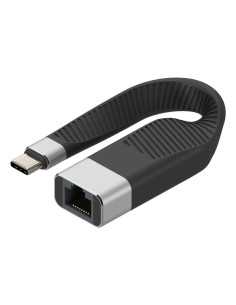Techly Icoc Usbc-Rj45 Kabel Sieciowy Czarny 0,144 M