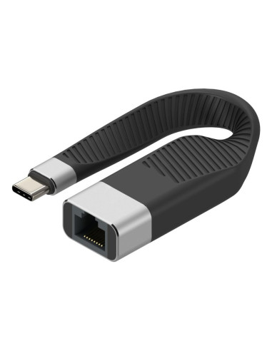 Techly Icoc Usbc-Rj45 Kabel Sieciowy Czarny 0,144 M
