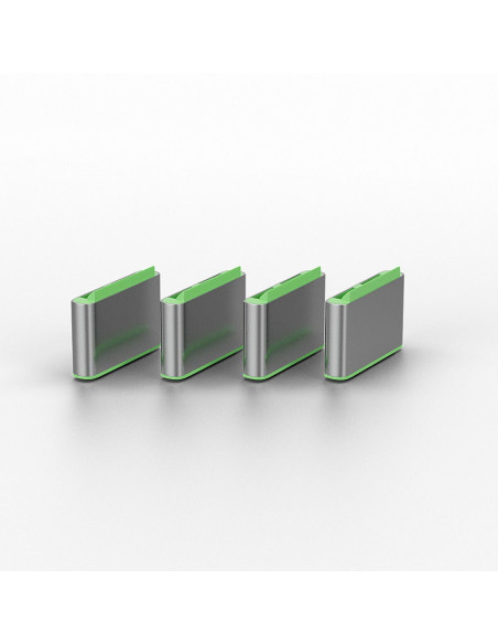 Lindy 40426 Bloker Portów Blokada Portu + Klucz Usb Type-C Zielony 5 Szt.