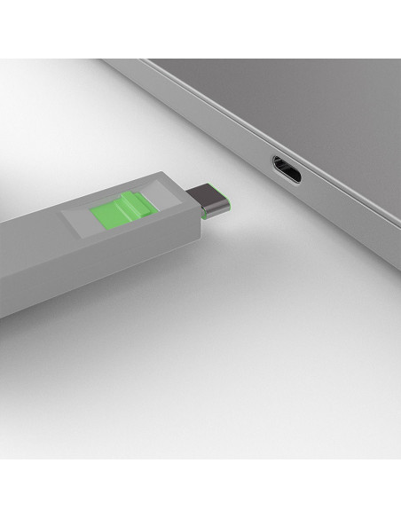 Lindy 40426 Bloker Portów Blokada Portu + Klucz Usb Type-C Zielony 5 Szt.
