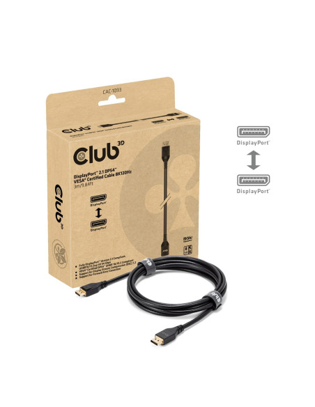 Club3D Cac-1093 Kabel Displayport 3 M Czarny