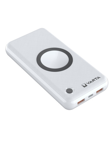 Varta 57909 101 111 Bank Mocy Litowo-Polimerowy (Lipo) 20000 Mah Bezprzewodowe Ładowanie Biały