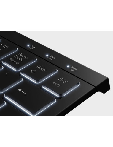 Keysonic Ksk-5010Elc (De) Klawiatura Dom Usb Qwertz Niemiecki Czarny