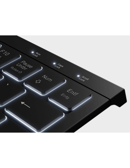 Keysonic Ksk-5010Elc (De) Klawiatura Dom Usb Qwertz Niemiecki Czarny
