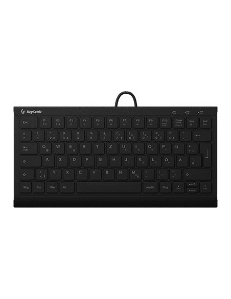 Keysonic Ksk-5011Elc (De) Klawiatura Dom Usb Qwertz Niemiecki Czarny