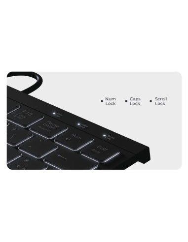 Keysonic Ksk-5011Elc (De) Klawiatura Dom Usb Qwertz Niemiecki Czarny