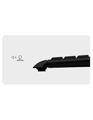 Keysonic Ksk-5011Elc (De) Klawiatura Dom Usb Qwertz Niemiecki Czarny