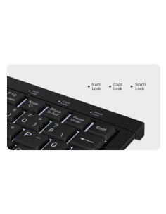 Keysonic Ksk-3011Elc (De) Klawiatura Dom Usb Qwertz Niemiecki Czarny 2