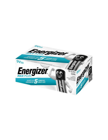Energizer Max Plus 6Lr61 9V-Block Batterie 20Er Karton