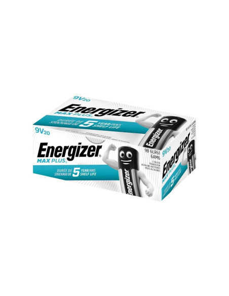Energizer Max Plus 6Lr61 9V-Block Batterie 20Er Karton