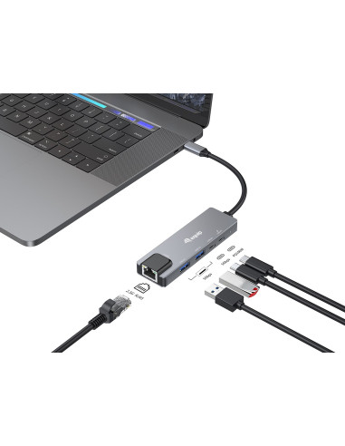 Equip 133496 Stacja Dokująca Przewodowa Usb 3.2 Gen 1 (3.1 Gen 1) Type-C Szary