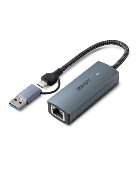 Lindy 43415 Huby I Koncentratory Usb 3.2 Gen 2 (3.1 Gen 2) Type-C 5000 Mbit/S Szary
