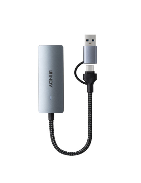 Lindy 43415 Huby I Koncentratory Usb 3.2 Gen 2 (3.1 Gen 2) Type-C 5000 Mbit/S Szary