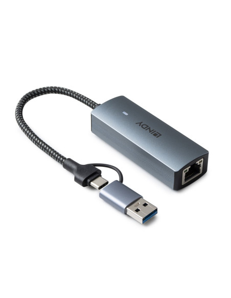 Lindy 43415 Huby I Koncentratory Usb 3.2 Gen 2 (3.1 Gen 2) Type-C 5000 Mbit/S Szary