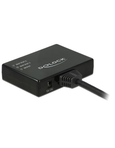 Delock 87700 Rozgałęziacz Telewizyjny Hdmi 2X Hdmi