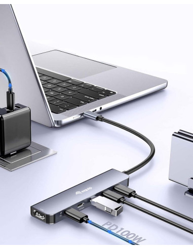 Equip 133499 Stacja Dokująca Przewodowa Usb 3.2 Gen 2 (3.1 Gen 2) Type-C Szary
