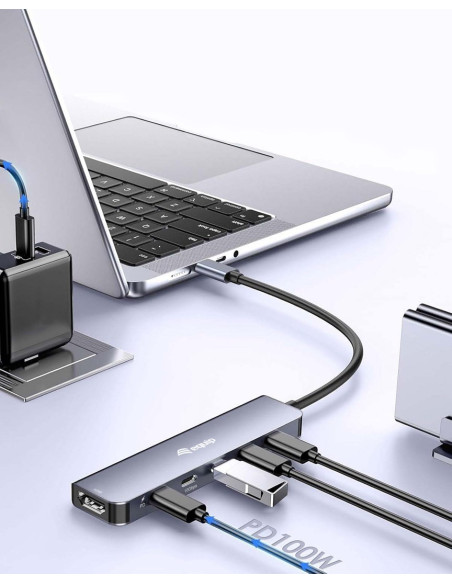 Equip 133499 Stacja Dokująca Przewodowa Usb 3.2 Gen 2 (3.1 Gen 2) Type-C Szary