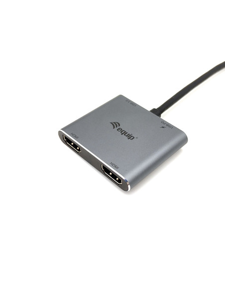 Equip 133484 Stacja Dokująca Usb 3.2 Gen 1 (3.1 Gen 1) Type-C Srebrny