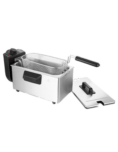 Emerio Df-120482 Frytkownica Podwójny 3 L Autonomiczny 2000 W Czarny, Stal Nierdzewna