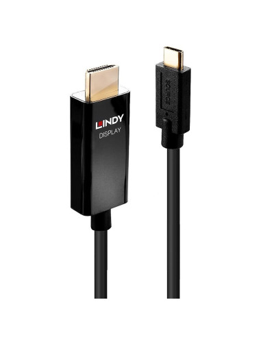 Lindy 43292 Adapter Kablowy 2 M Usb Type-C Hdmi Typu A (Standard) Czarny