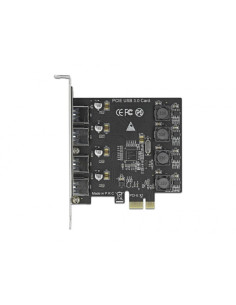 Delock Karta Pci Express X1 Do 4 X Zewnętrzne Usb Typ-A Żeński Superspeed Usb (Usb 3.2 Gen 1)