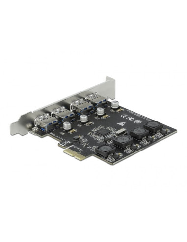 Delock Karta Pci Express X1 Do 4 X Zewnętrzne Usb Typ-A Żeński Superspeed Usb (Usb 3.2 Gen 1)