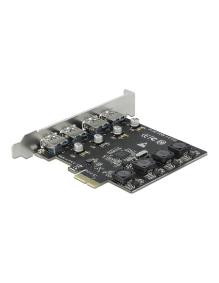 Delock Karta Pci Express X1 Do 4 X Zewnętrzne Usb Typ-A Żeński Superspeed Usb (Usb 3.2 Gen 1)