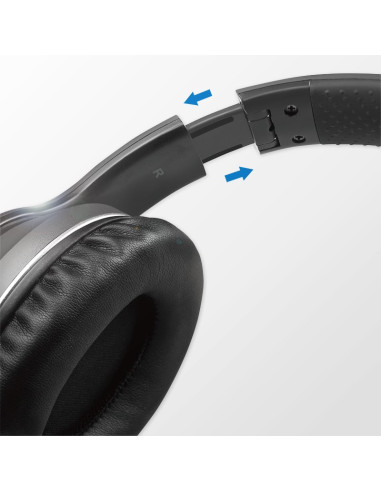 Logilink Bt0053 Słuchawki/Zestaw Słuchawkowy Bezprzewodowy Opaska Na Głowę Muzyka Bluetooth Czarny
