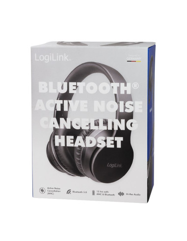 Logilink Bt0053 Słuchawki/Zestaw Słuchawkowy Bezprzewodowy Opaska Na Głowę Muzyka Bluetooth Czarny