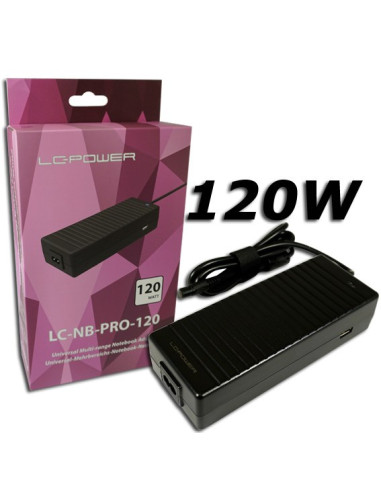Lc-Power Lc-Nb-Pro-120 Adapter Zasilający/ Inwentor Wewnętrzna 120 W Czarny