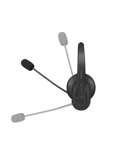 Logilink Bt0060 Słuchawki/Zestaw Słuchawkowy Bezprzewodowy Opaska Na Głowę Biuro/Centrum Telefoniczne Bluetooth Czarny