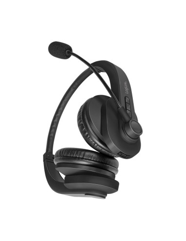 Logilink Bt0060 Słuchawki/Zestaw Słuchawkowy Bezprzewodowy Opaska Na Głowę Biuro/Centrum Telefoniczne Bluetooth Czarny