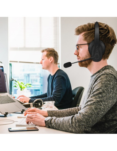 Logilink Bt0060 Słuchawki/Zestaw Słuchawkowy Bezprzewodowy Opaska Na Głowę Biuro/Centrum Telefoniczne Bluetooth Czarny