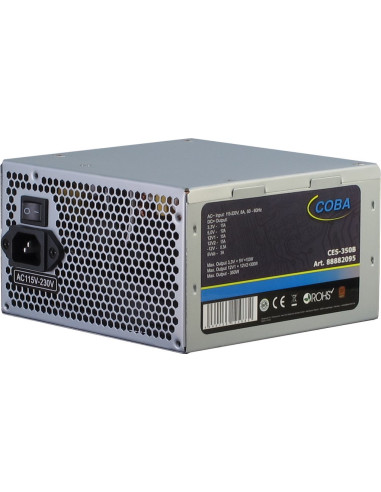 Inter-Tech Coba Ces-350B Moduł Zasilaczy 350 W 20+4 Pin Atx Atx Srebrny