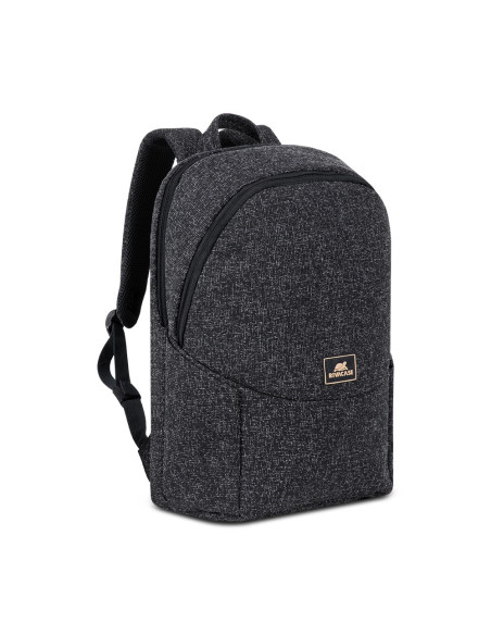 Plecak Na Laptop 15,6", Rivacase Anvik, 15L, Czarny, Z Materiału Wodoodpornego, Kieszenie Na Tablet 10,5", Smartfon, Dokumenty, 