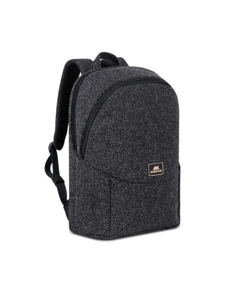 Plecak Na Laptop 15,6", Rivacase Anvik, 15L, Czarny, Z Materiału Wodoodpornego, Kieszenie Na Tablet 10,5", Smartfon, Dokumenty, 