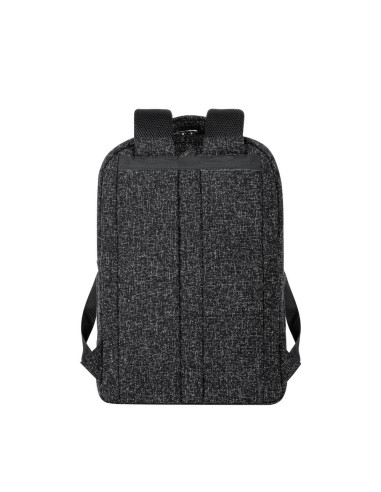 Plecak Na Laptop 15,6", Rivacase Anvik, 15L, Czarny, Z Materiału Wodoodpornego, Kieszenie Na Tablet 10,5", Smartfon, Dokumenty, 