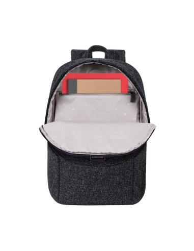Plecak Na Laptop 15,6", Rivacase Anvik, 15L, Czarny, Z Materiału Wodoodpornego, Kieszenie Na Tablet 10,5", Smartfon, Dokumenty, 