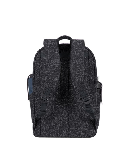 Plecak Na Laptop 15,6", Rivacase Anvik, 15L, Czarny, Z Materiału Wodoodpornego, Kieszenie Na Tablet 10,5", Smartfon, Dokumenty, 