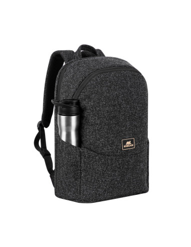 Plecak Na Laptop 15,6", Rivacase Anvik, 15L, Czarny, Z Materiału Wodoodpornego, Kieszenie Na Tablet 10,5", Smartfon, Dokumenty, 