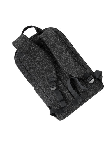 Plecak Na Laptop 15,6", Rivacase Anvik, 15L, Czarny, Z Materiału Wodoodpornego, Kieszenie Na Tablet 10,5", Smartfon, Dokumenty, 