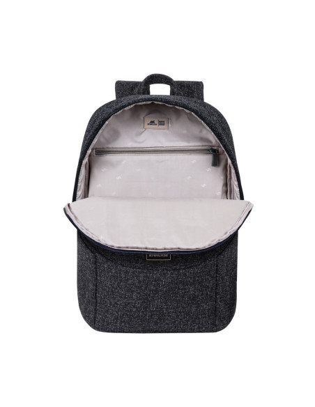Plecak Na Laptop 15,6", Rivacase Anvik, 15L, Czarny, Z Materiału Wodoodpornego, Kieszenie Na Tablet 10,5", Smartfon, Dokumenty, 